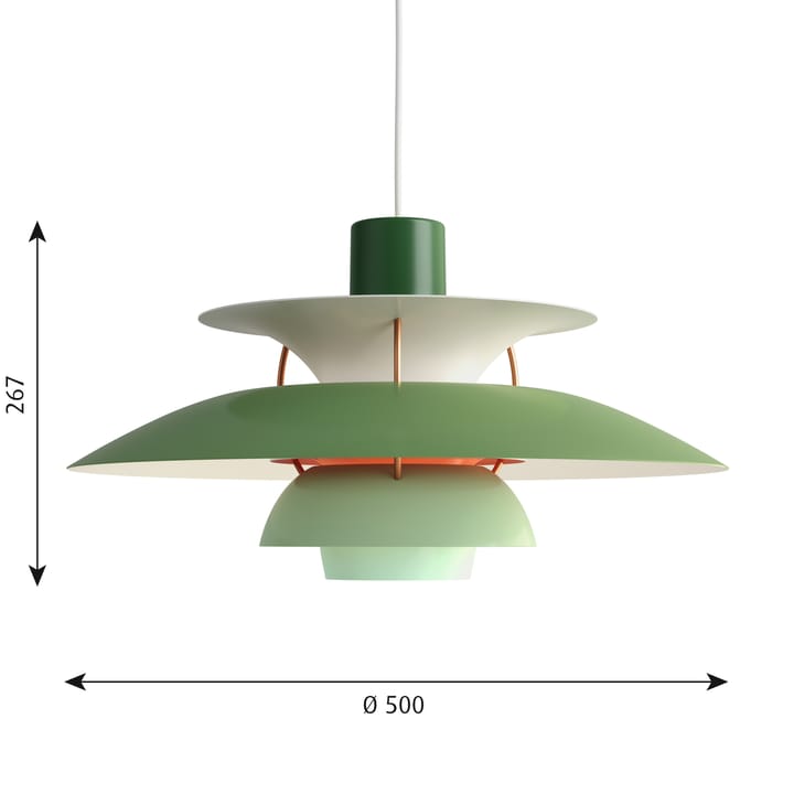 PH 5 hanglamp - Groen - Louis Poulsen