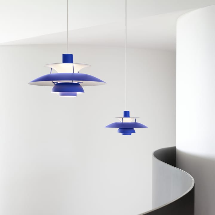 PH 5 hanglamp monochroom, Blauw Louis Poulsen