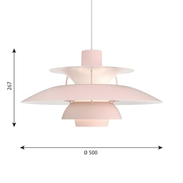 PH 5 hanglamp monochroom - Lichtroze - Louis Poulsen