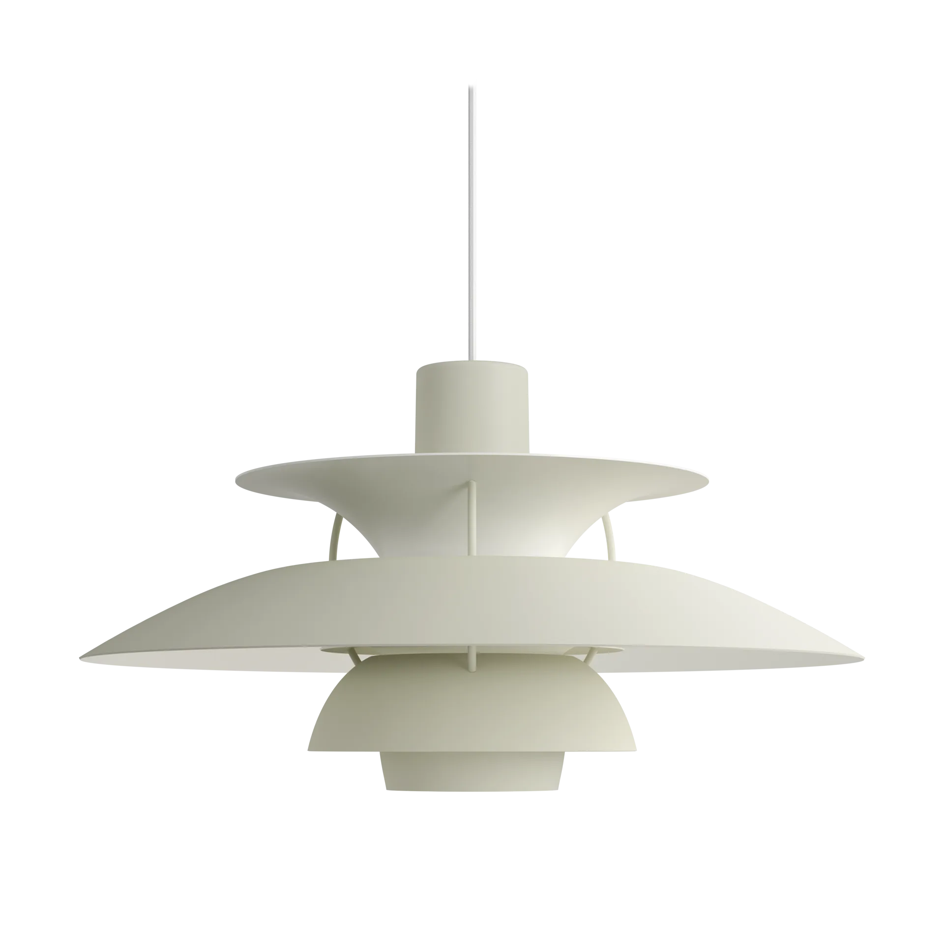 PH 5 hanglamp monochroom, Pale pewter Louis Poulsen