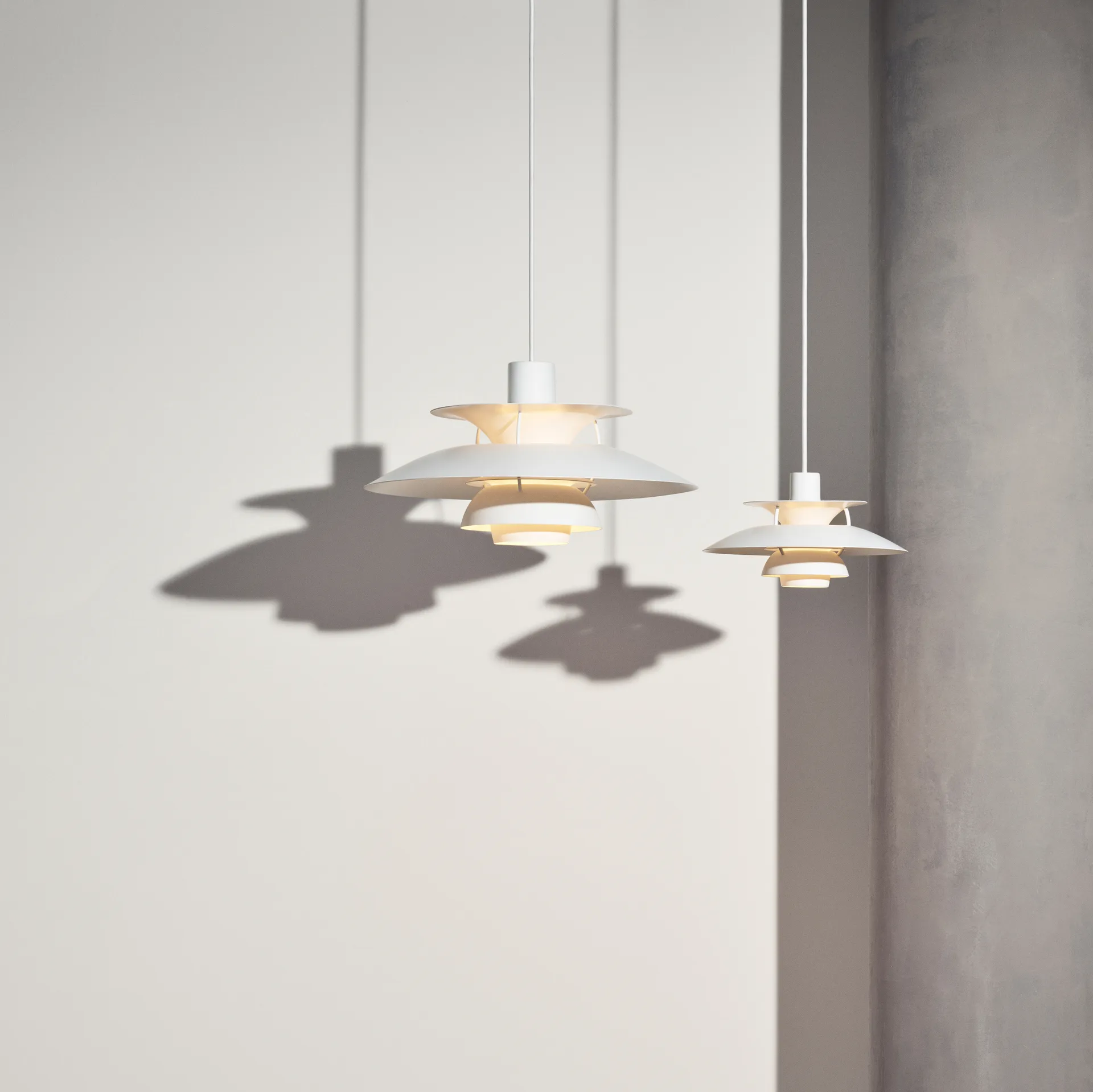 PH 5 hanglamp monochroom, Wit Louis Poulsen