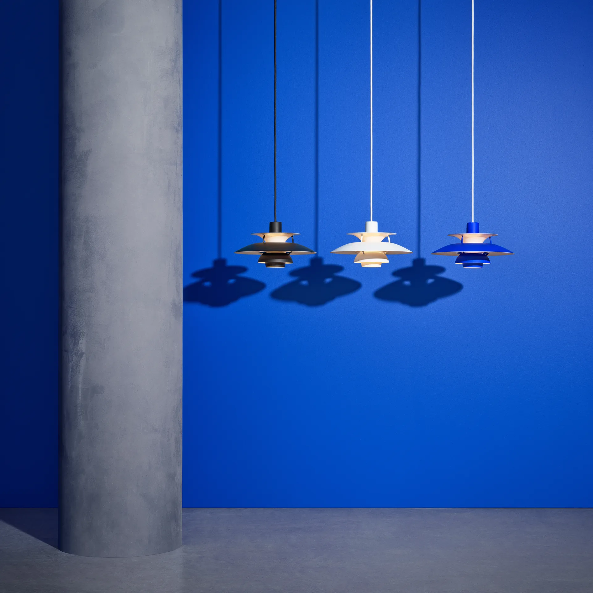 PH 5 MINI hanglamp monochroom, Blauw Louis Poulsen