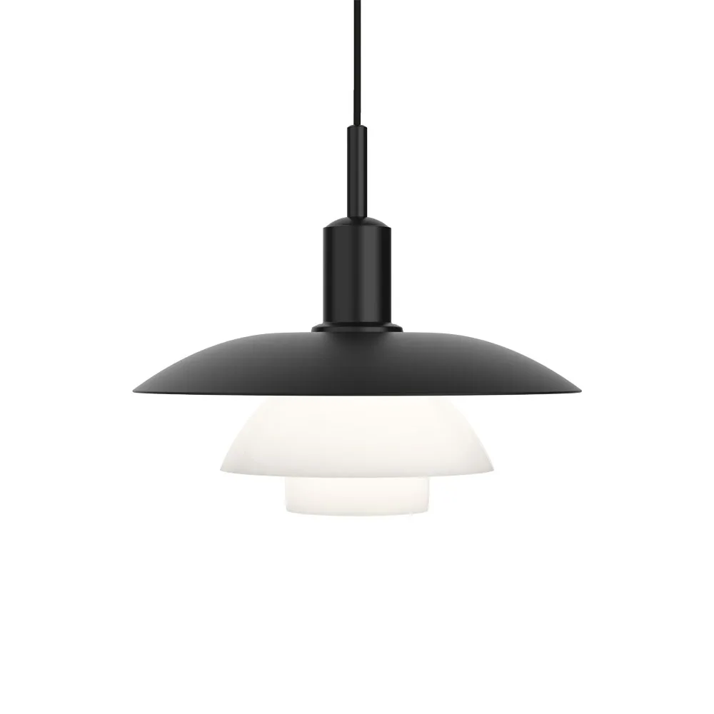 PH 5/5 LED hanglamp, Zwart metaal-glas Louis Poulsen