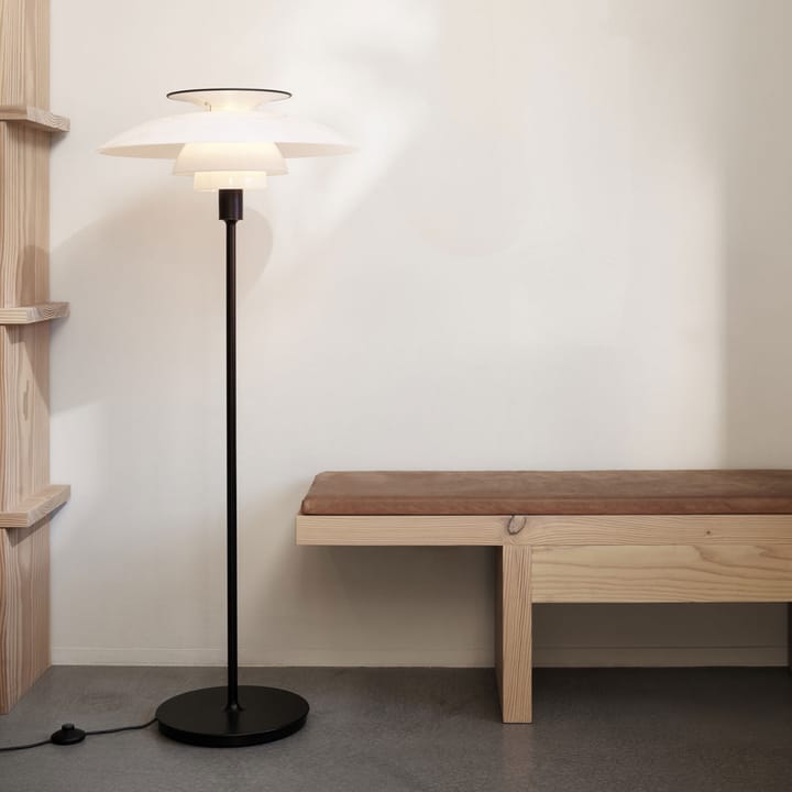 PH 80 vloerlamp, Wit-wit opaalglas Louis Poulsen