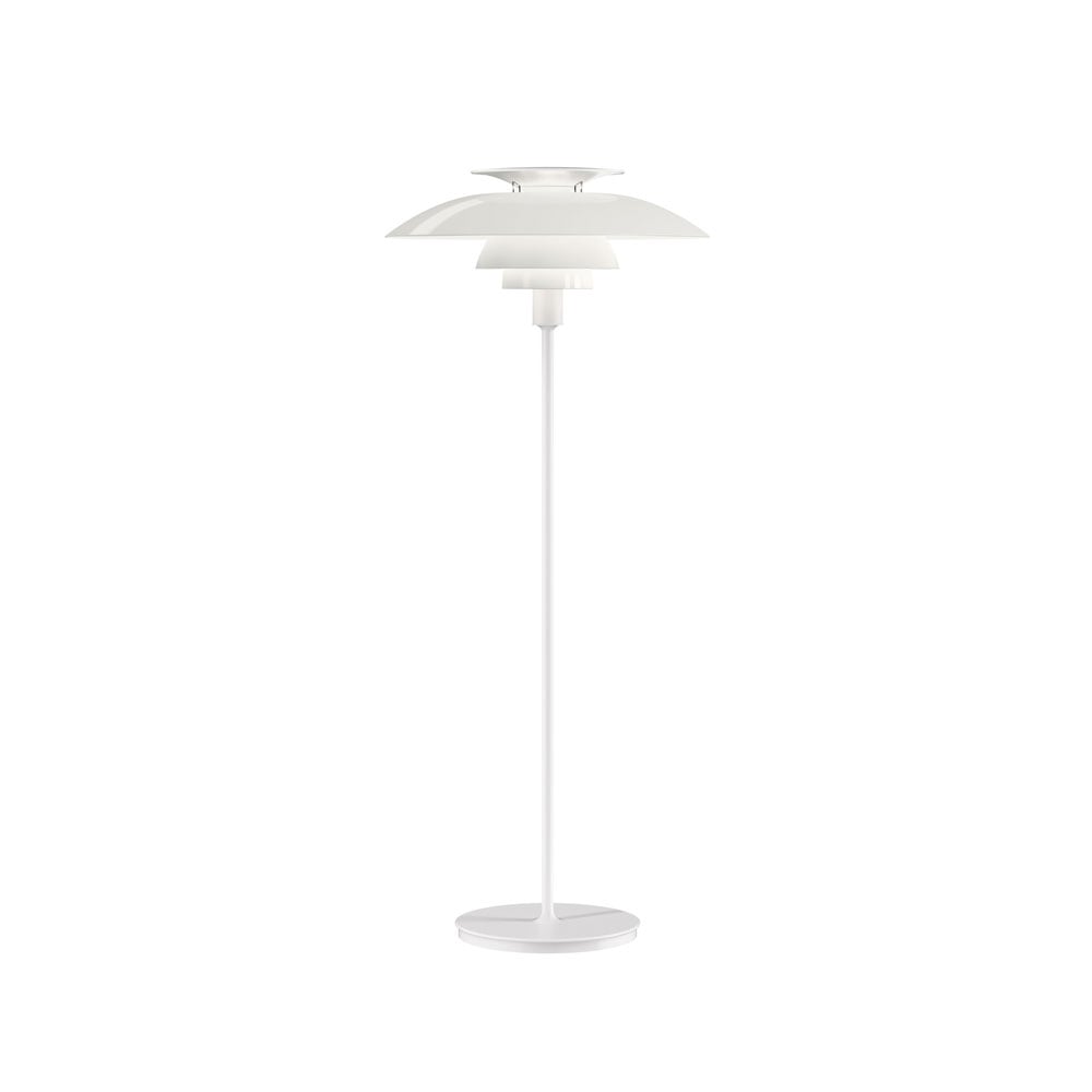 Louis Poulsen PH 80 vloerlamp Wit-wit opaalglas