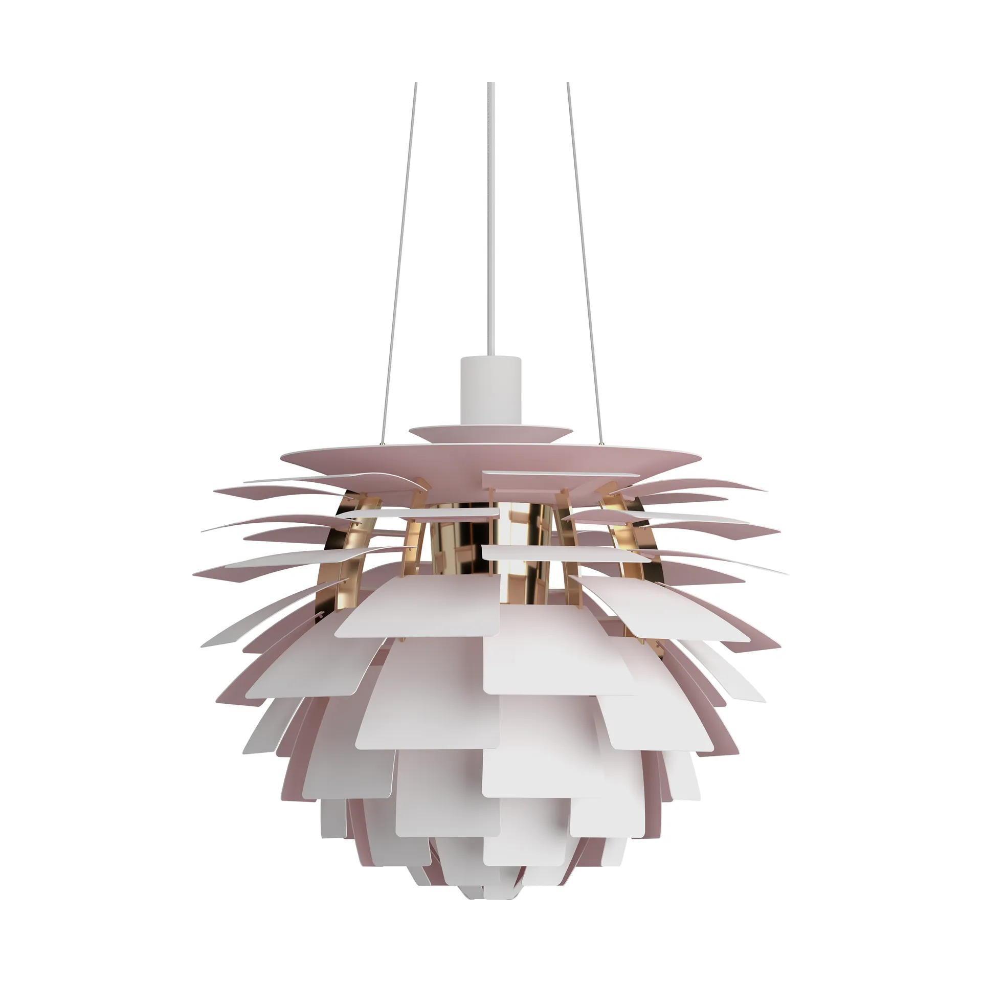 PH Artichoke Anniversary edition hanglamp, Matte white-pale rose Ø48 cm Louis Poulsen