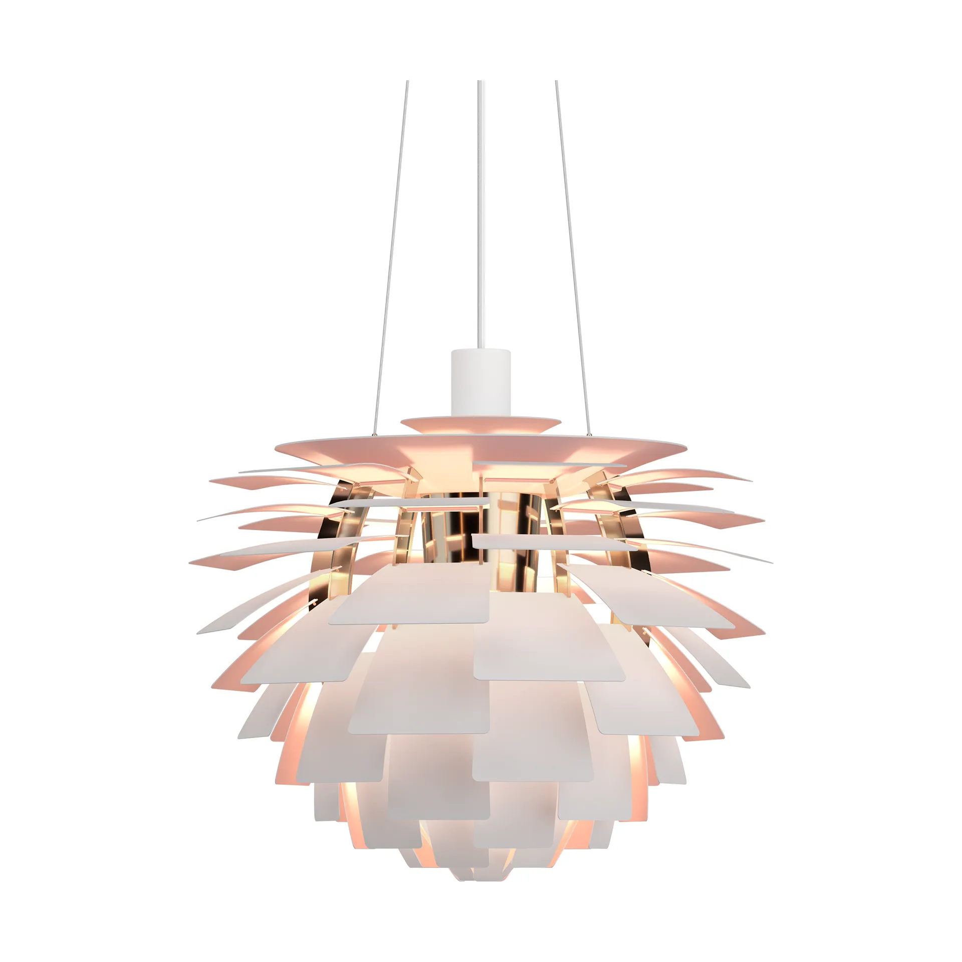 PH Artichoke Anniversary edition hanglamp, Matte white-pale rose Ø48 cm Louis Poulsen