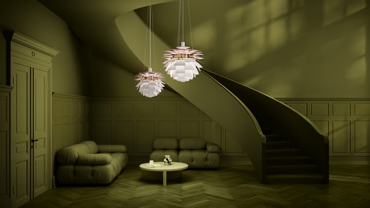 PH Artichoke Anniversary edition hanglamp, Matte white-pale rose Ø48 cm Louis Poulsen