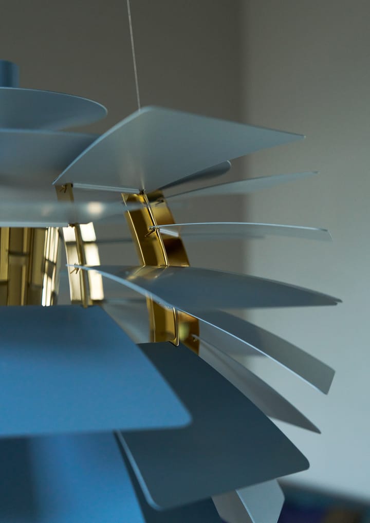 PH Artichoke hanglamp Ø48 cm, Dusty blue-brass metallised Louis Poulsen
