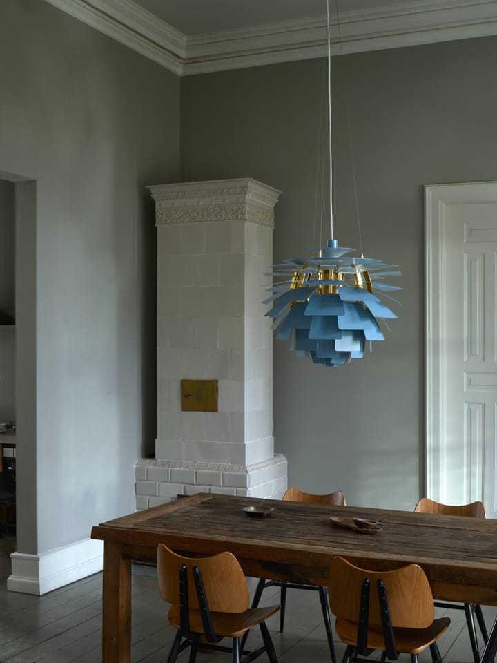 PH Artichoke hanglamp Ø48 cm, Dusty blue-brass metallised Louis Poulsen