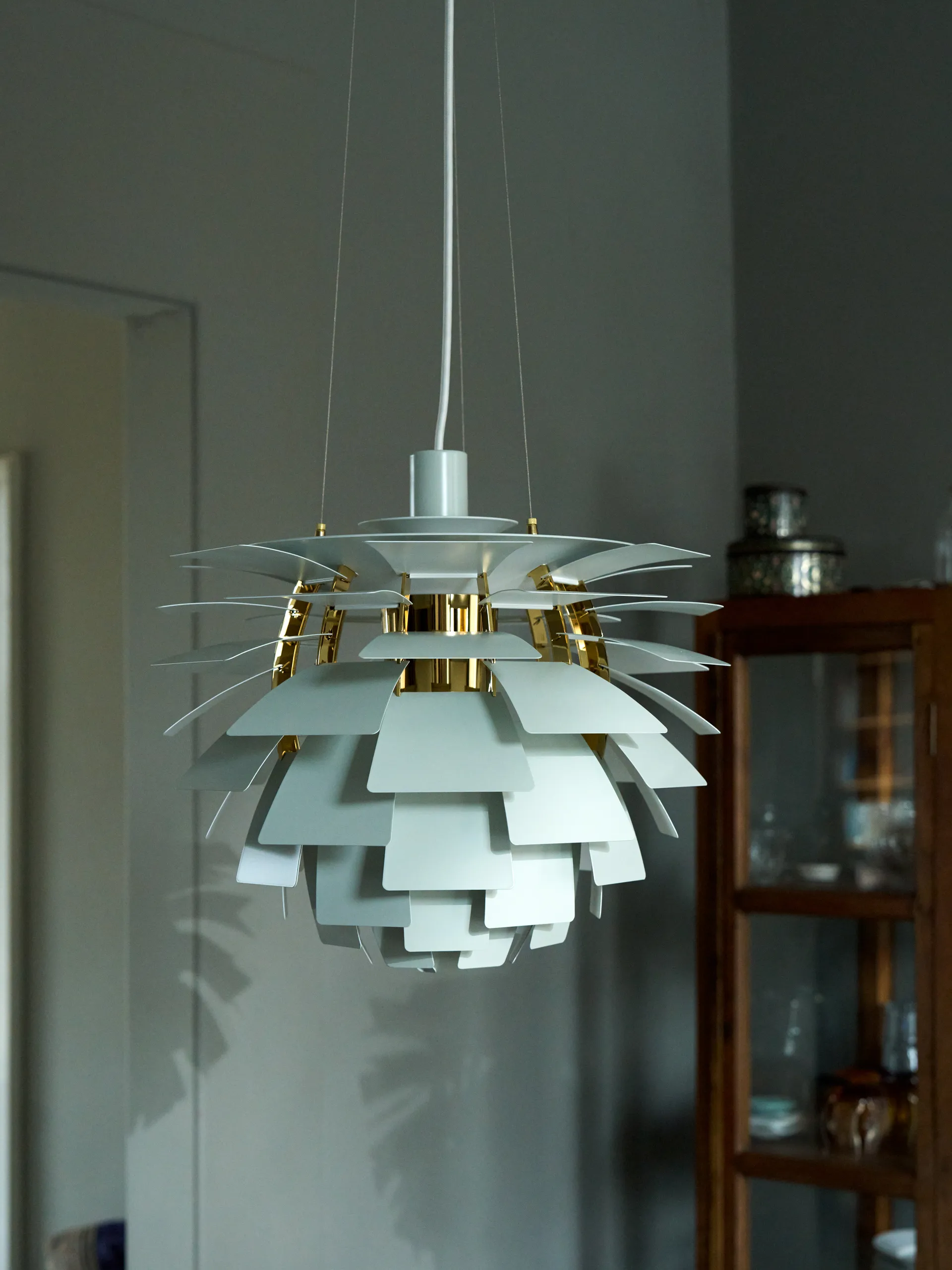 PH Artichoke hanglamp Ø48 cm, Dusty green-brass metallised Louis Poulsen