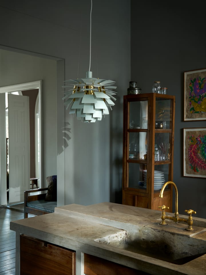 PH Artichoke hanglamp Ø48 cm, Dusty green-brass metallised Louis Poulsen