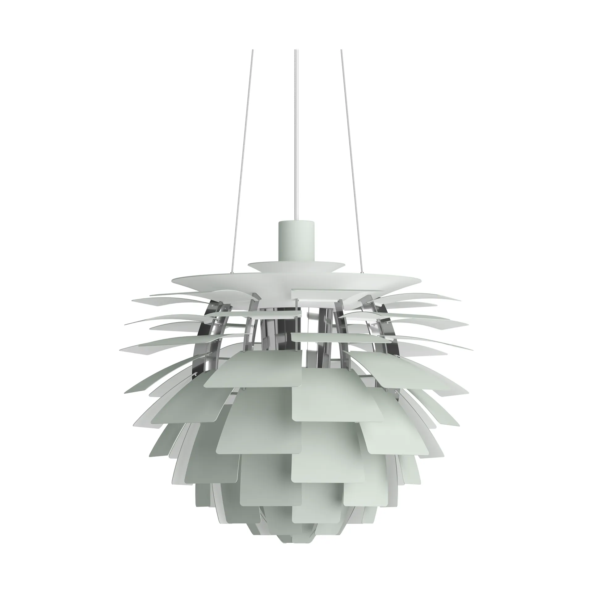 PH Artichoke hanglamp Ø48 cm, Dusty green-high lustre chrome plated Louis Poulsen