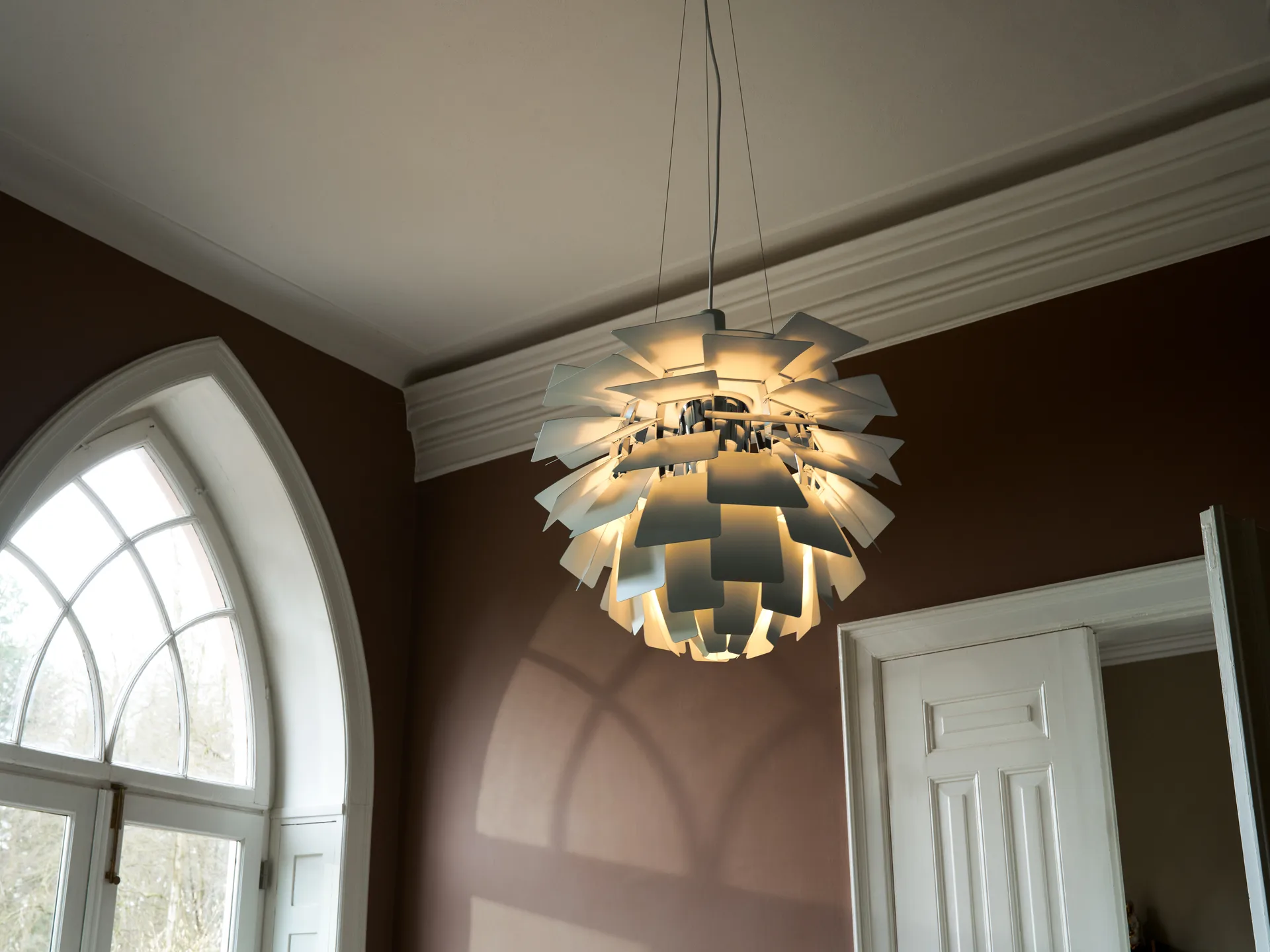 PH Artichoke hanglamp Ø48 cm, Dusty green-high lustre chrome plated Louis Poulsen