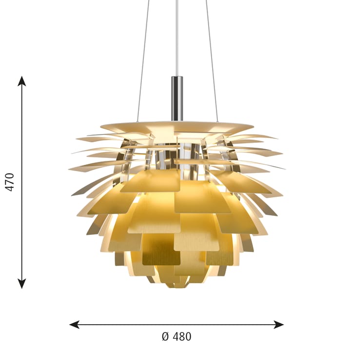PH Artichoke hanglamp Ø48 cm, Messing Louis Poulsen