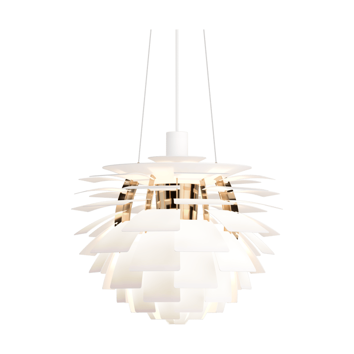 PH Artichoke hanglamp Ø48 cm, Soft white-brass metallised Louis Poulsen