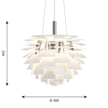 PH Artichoke hanglamp Ø48 cm - Wit - Louis Poulsen