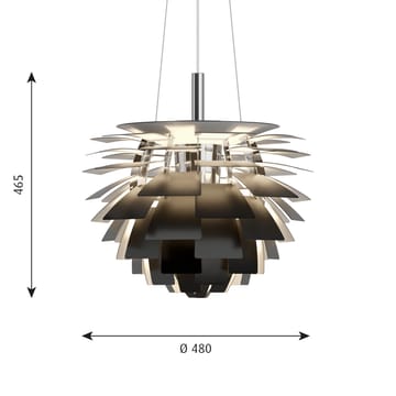 PH Artichoke hanglamp Ø48 cm - Zwart - Louis Poulsen