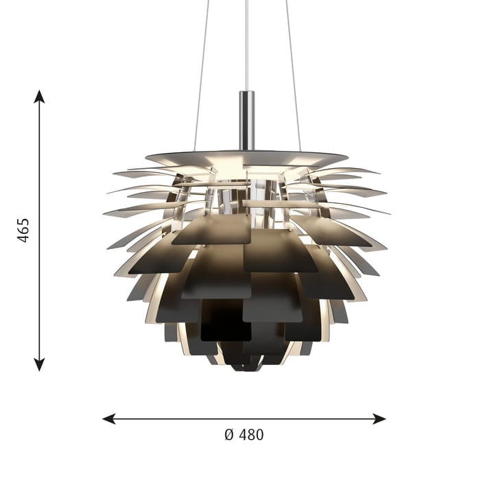 PH Artichoke hanglamp Ø48 cm, Zwart Louis Poulsen