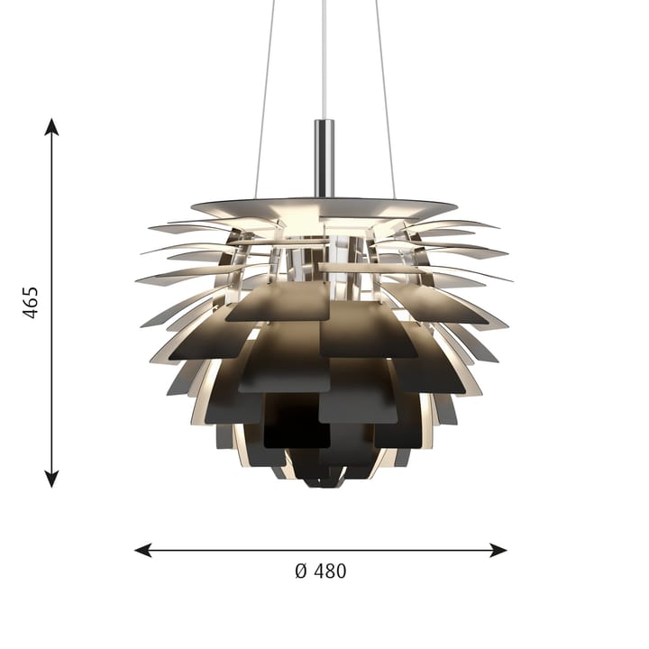 PH Artichoke hanglamp Ø48 cm - Zwart - Louis Poulsen