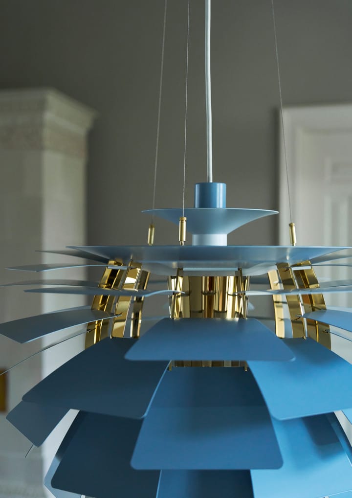 PH Artichoke hanglamp Ø60 cm, Dusty blue-brass metallised Louis Poulsen