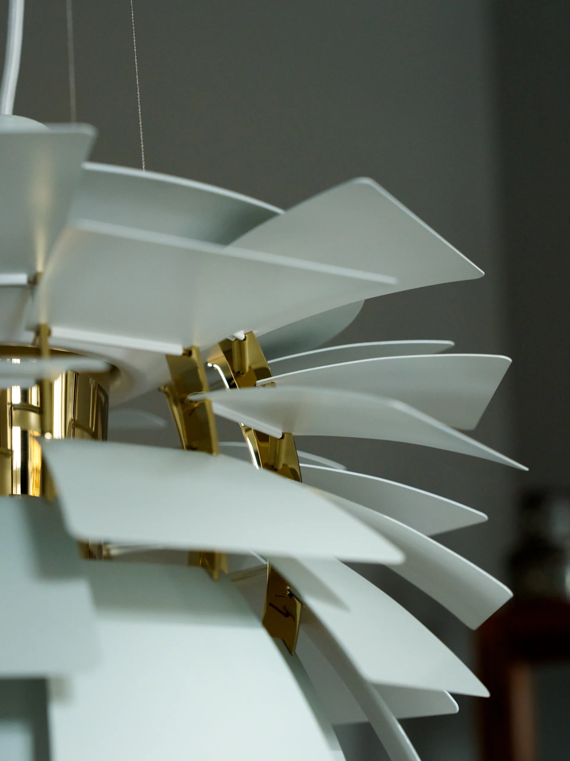 PH Artichoke hanglamp Ø60 cm, Dusty green-brass metallised Louis Poulsen