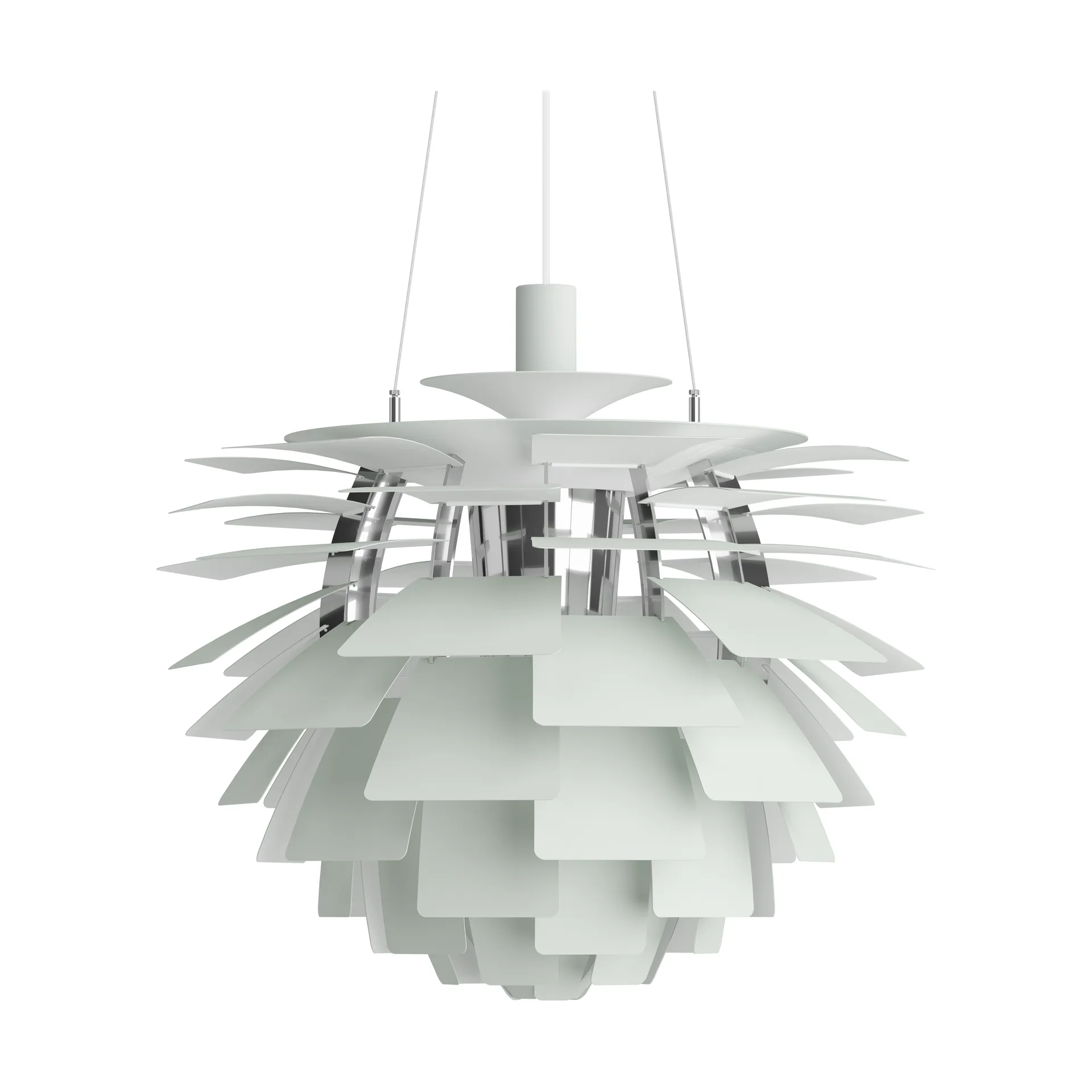 PH Artichoke hanglamp Ø60 cm, Dusty green-high lustre chrome plated Louis Poulsen