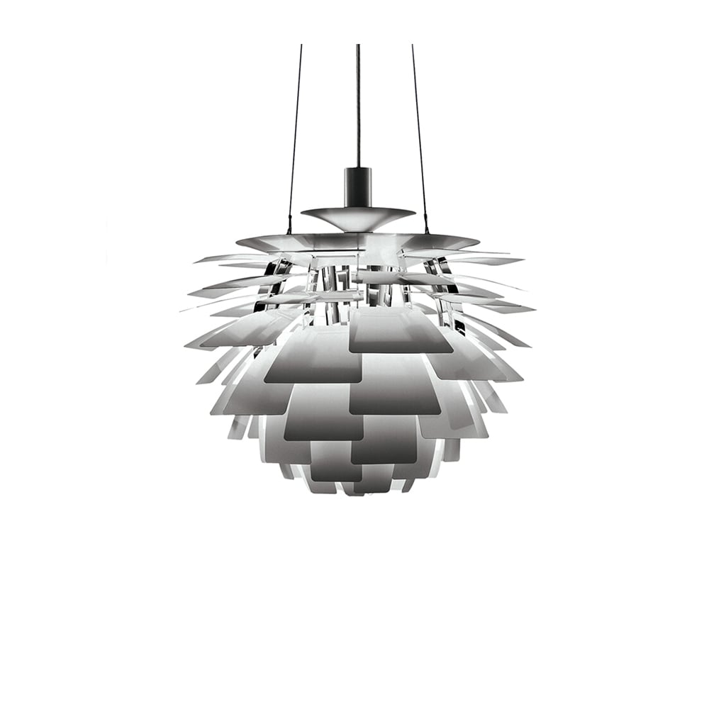 Louis Poulsen PH Artichoke hanglamp Geborsteld staal, ø48, LED
