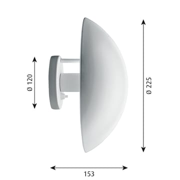 PH Hat muurlamp Ø22,5 cm - Wit - Louis Poulsen