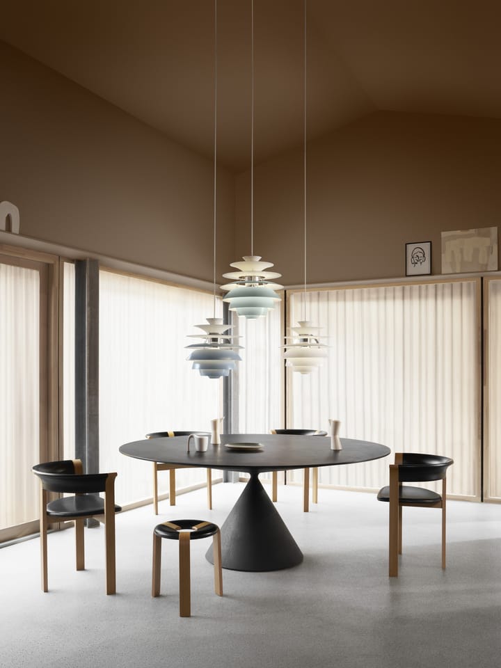 PH Snowball hanglamp, Dusty green-chrome Louis Poulsen