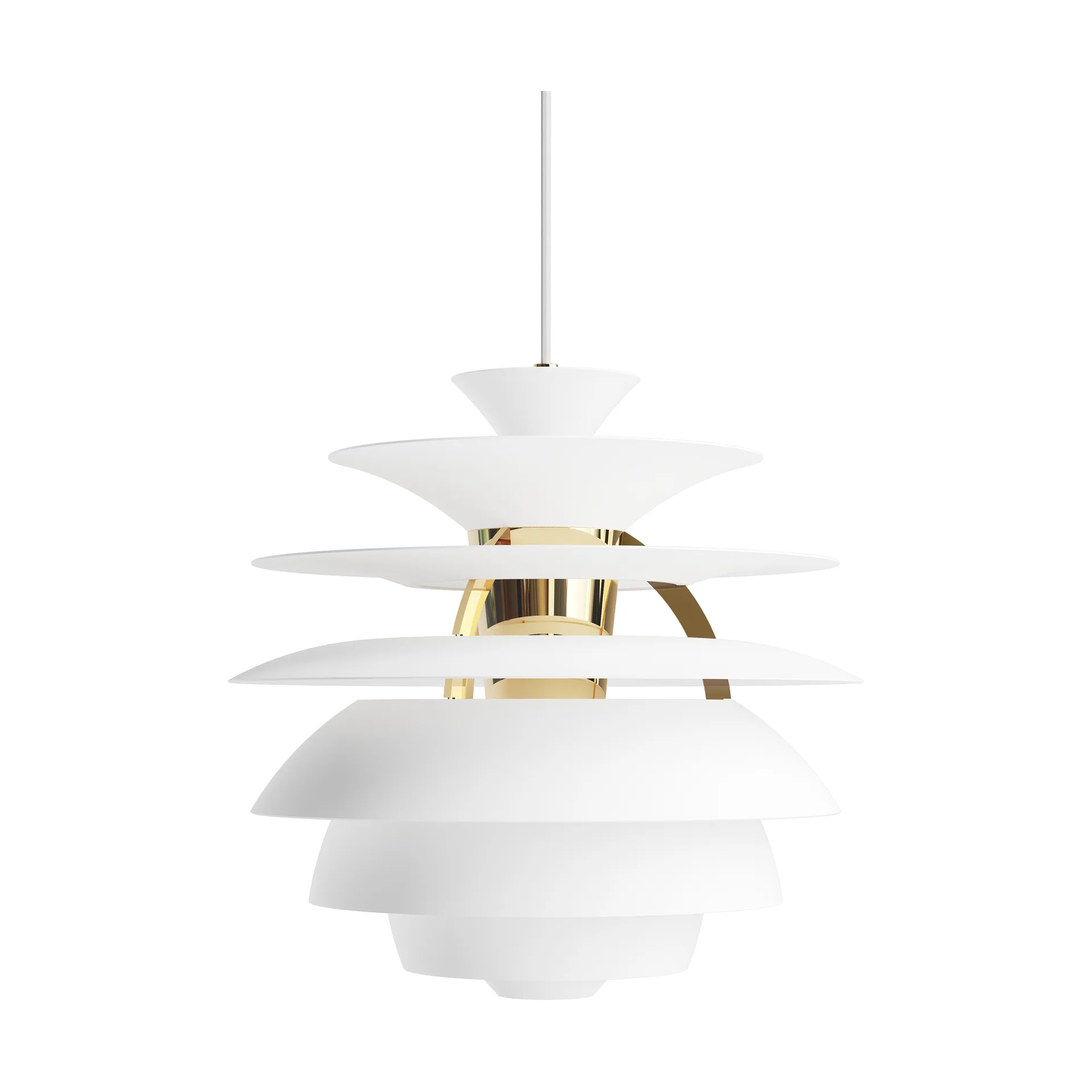 PH Snowball hanglamp, Soft white-brass Louis Poulsen