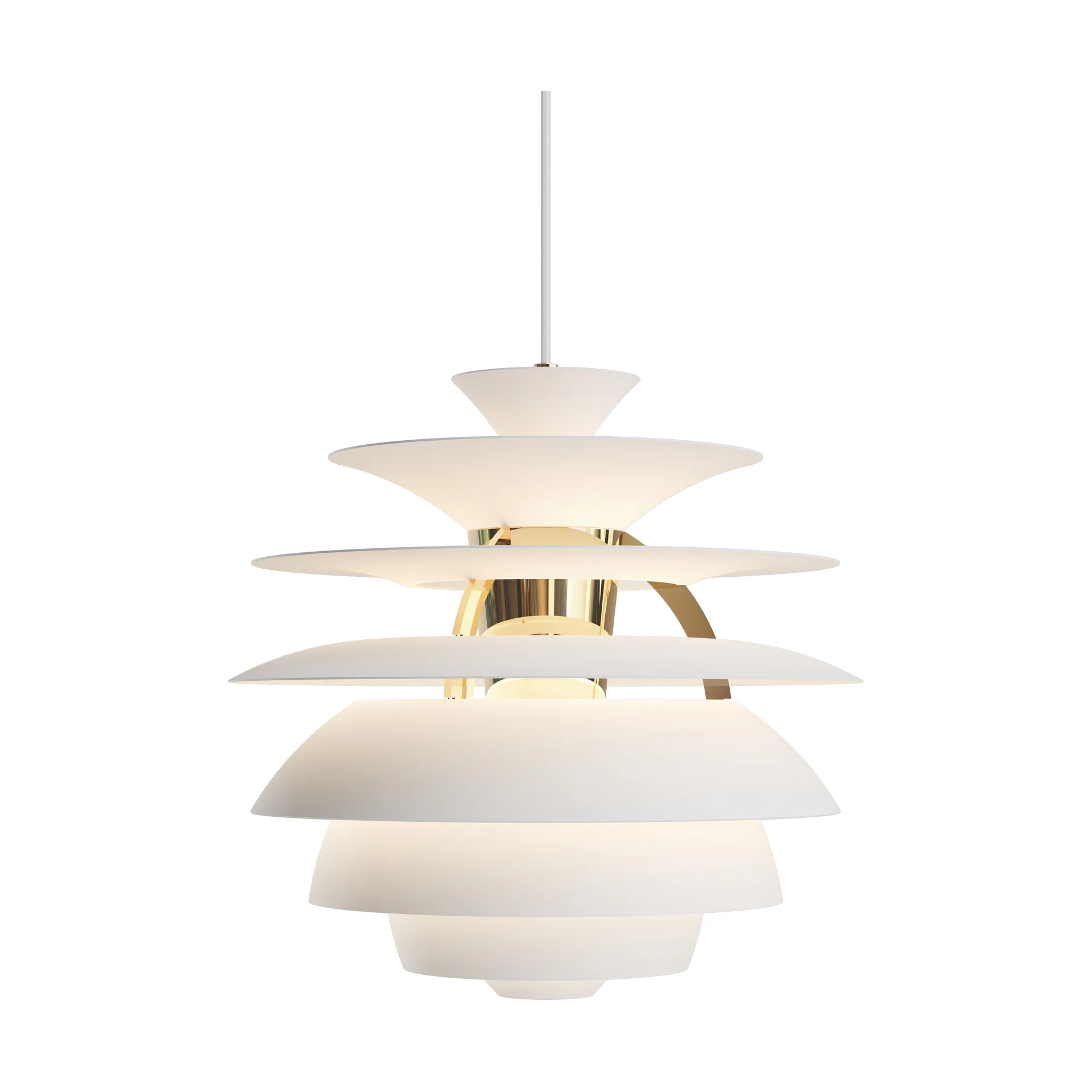 PH Snowball hanglamp, Soft white-brass Louis Poulsen