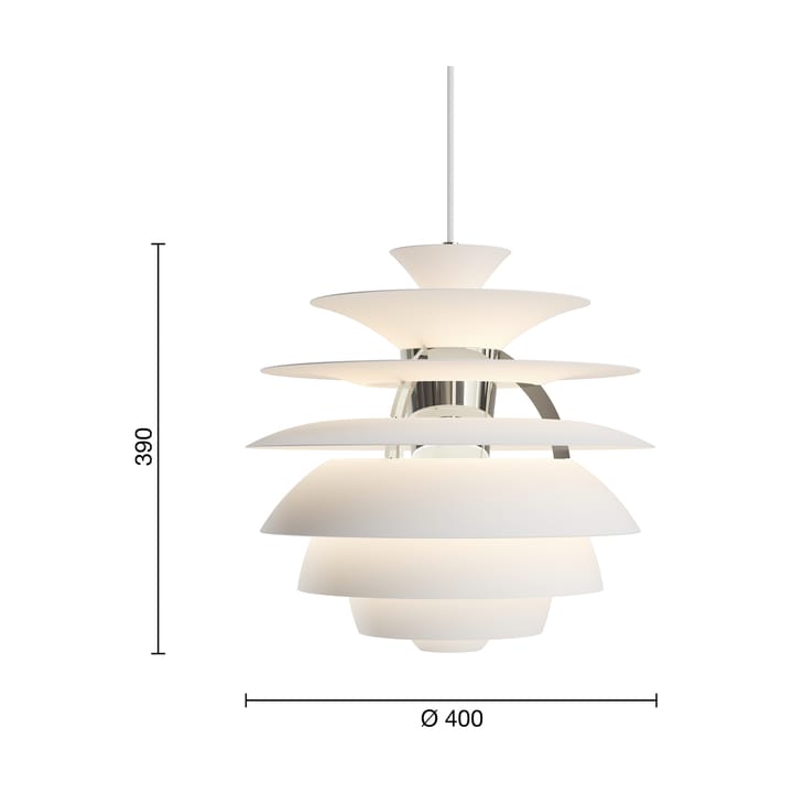 PH Snowball hanglamp, Soft white-brass Louis Poulsen
