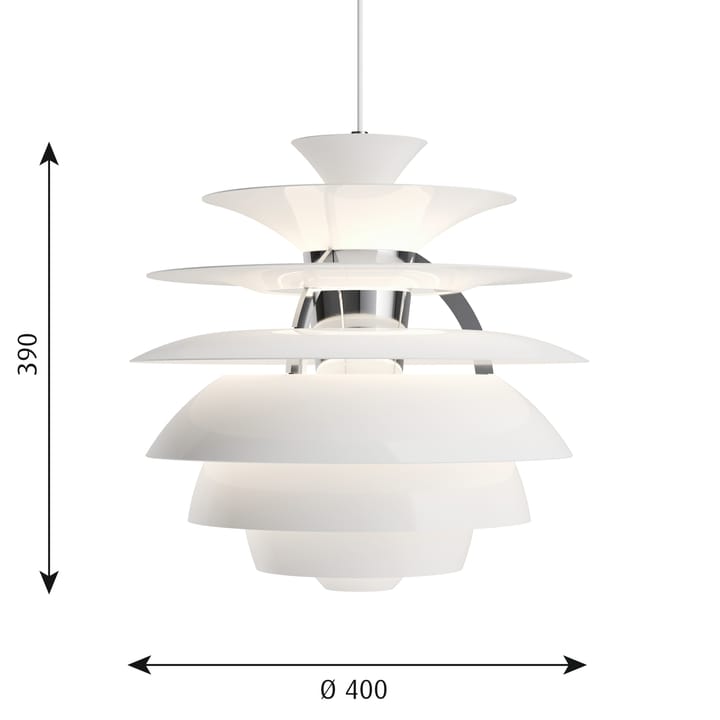 PH Snowball hanglamp, Wit Louis Poulsen