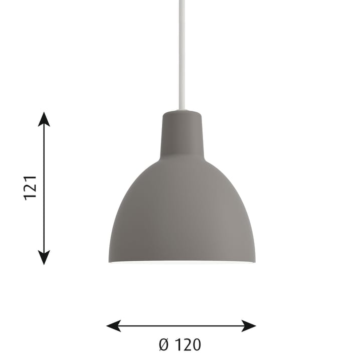 Toldbod 120 hanglamp, Lichtgrijs Louis Poulsen
