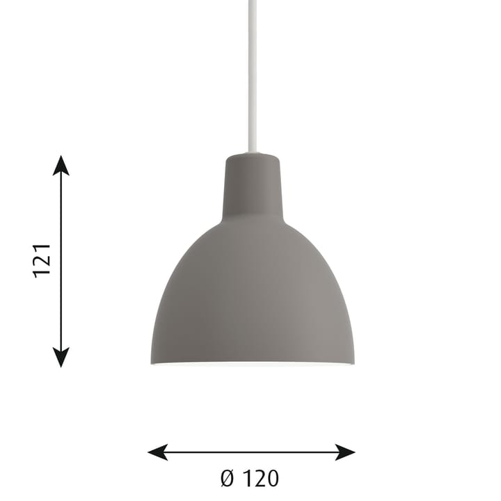Toldbod 120 hanglamp - Lichtgrijs - Louis Poulsen