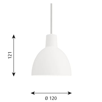 Toldbod 120 hanglamp - Wit - Louis Poulsen