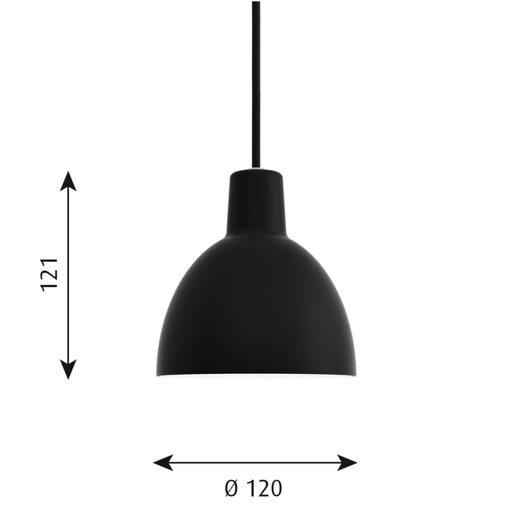 Toldbod 120 hanglamp - Zwart - Louis Poulsen