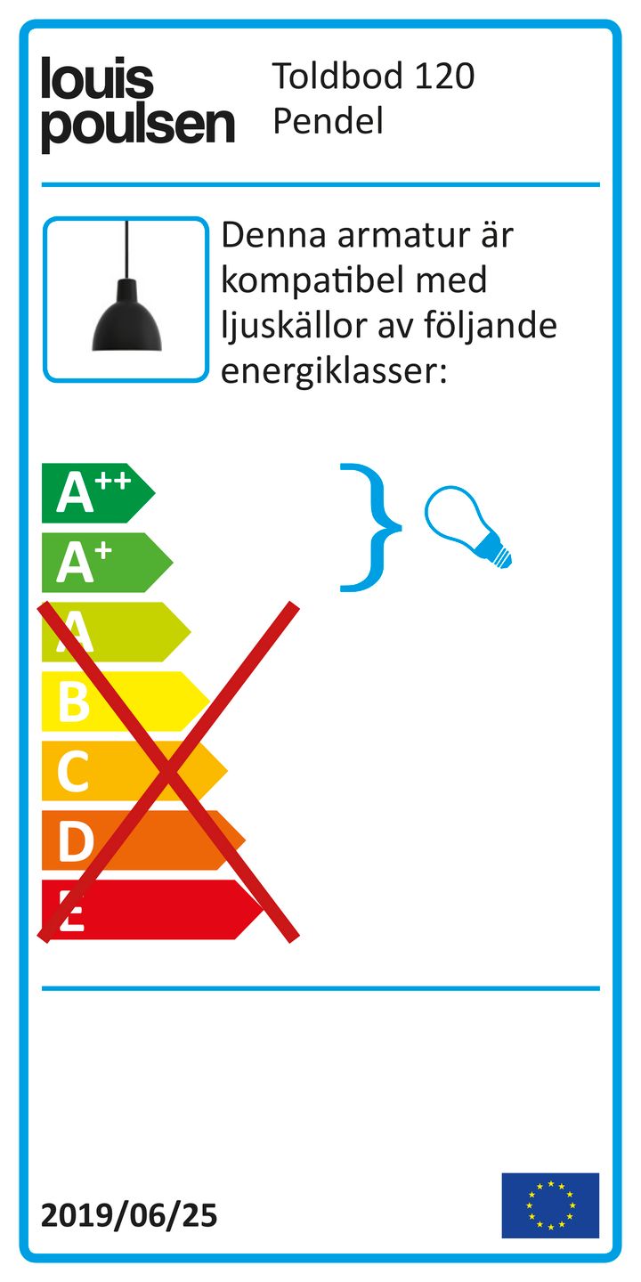 Toldbod 120 hanglamp - Zwart - Louis Poulsen