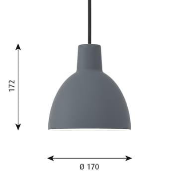 Toldbod 170 hanglamp - Blauw-grijs - Louis Poulsen