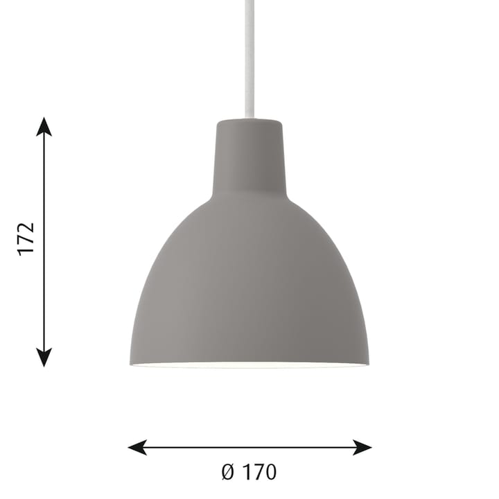 Toldbod 170 hanglamp, Lichtgrijs Louis Poulsen