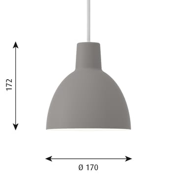 Toldbod 170 hanglamp - Lichtgrijs - Louis Poulsen
