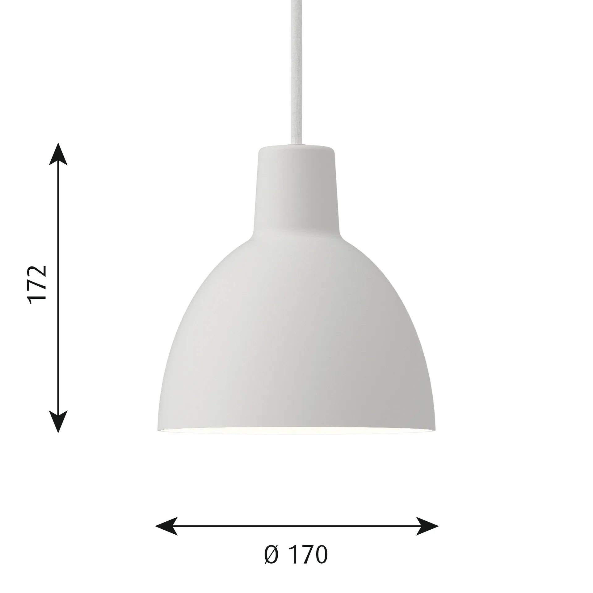 Toldbod 170 hanglamp, Wit Louis Poulsen