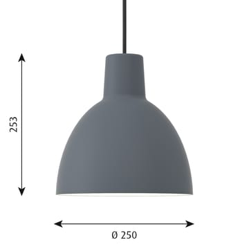 Toldbod 250 hanglamp - Blauw-grijs - Louis Poulsen