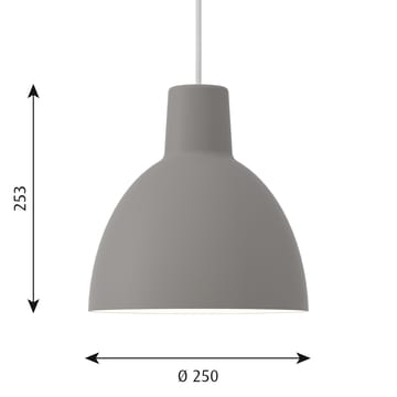 Toldbod 250 hanglamp - Lichtgrijs - Louis Poulsen