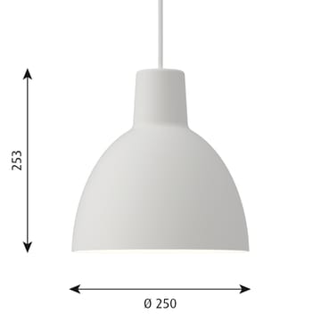Toldbod 250 hanglamp - Wit - Louis Poulsen