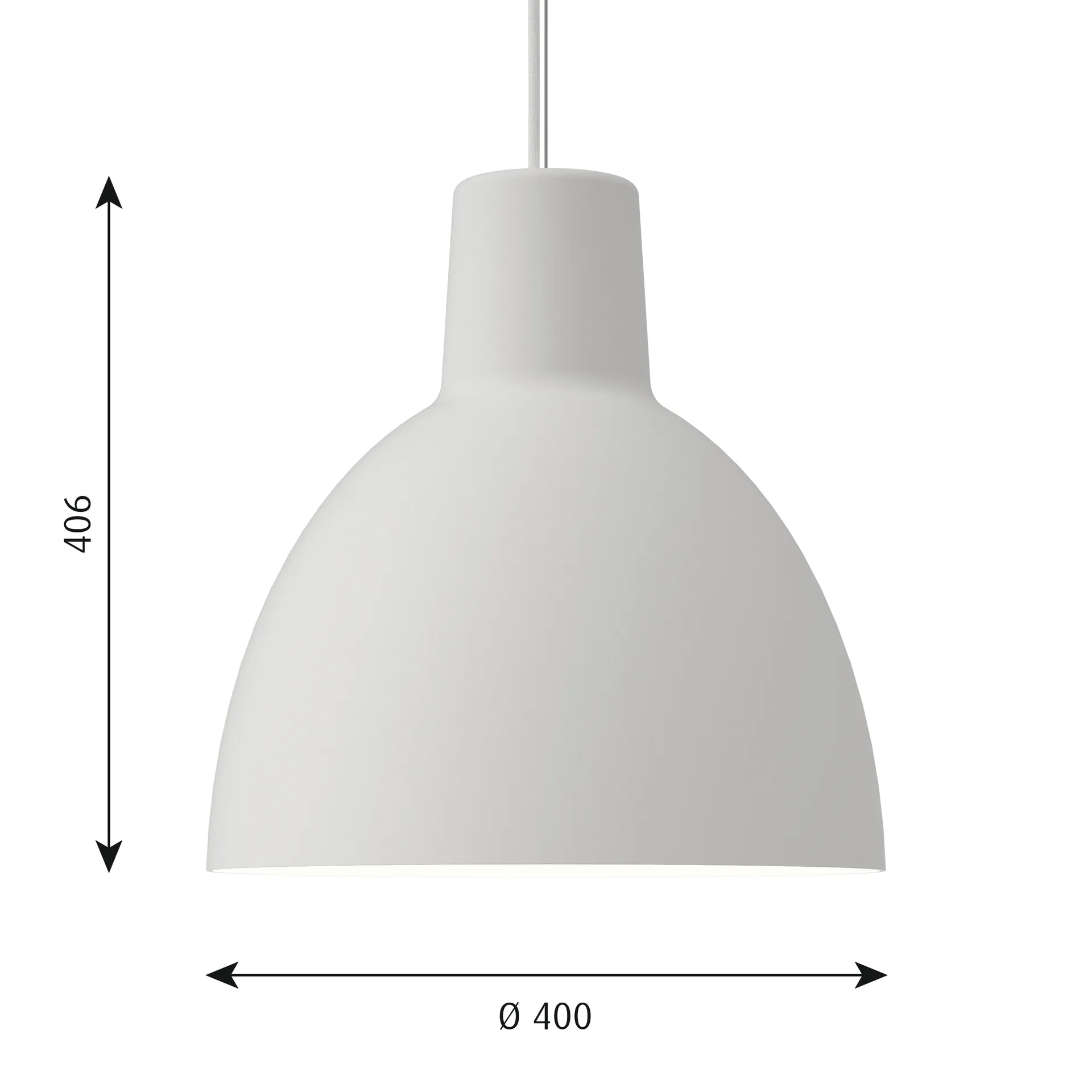 Toldbod 400 hanglamp, Wit Louis Poulsen