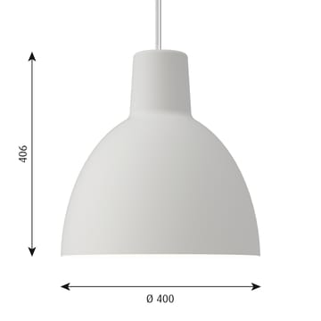 Toldbod 400 hanglamp - Wit - Louis Poulsen