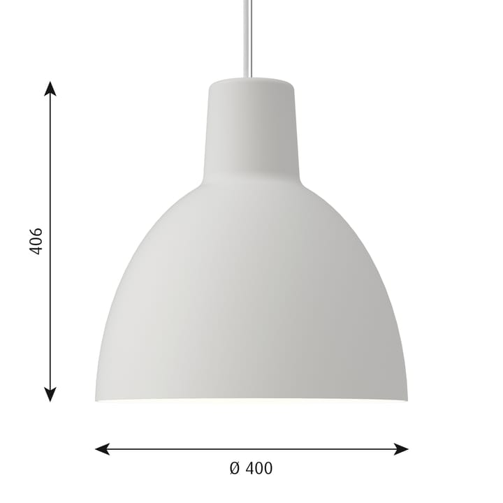 Toldbod 400 hanglamp, Wit Louis Poulsen