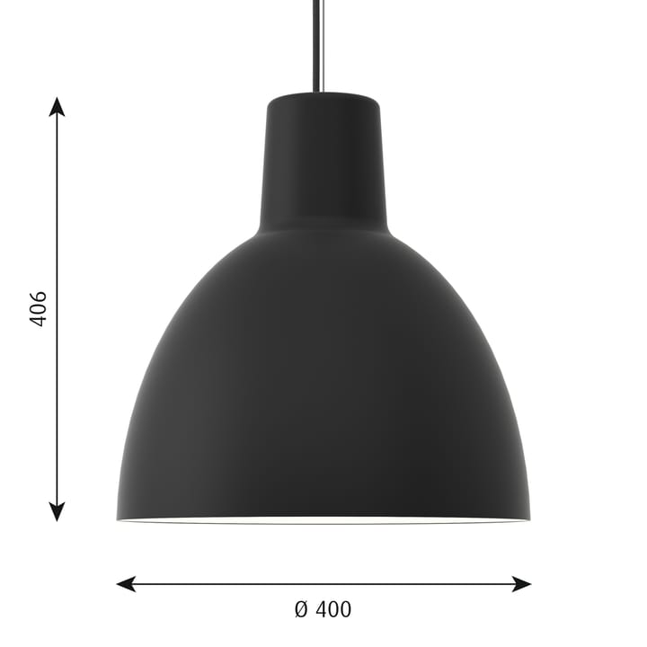 Toldbod 400 hanglamp - Zwart - Louis Poulsen